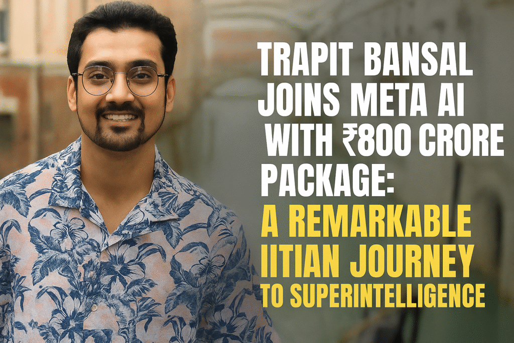 Trapit Bansal Trapit Bansal Meta AI Trapit Bansal IIT Kanpur Trapit Bansal OpenAI researcher Trapit Bansal joining bonus ₹800 crore