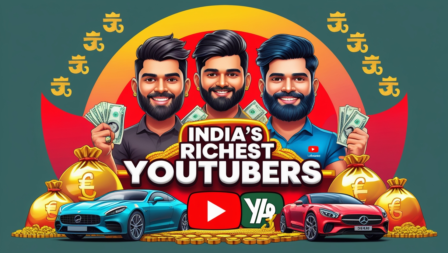 highest paid YouTubers in India top YouTubers India 2025 India highest earning YouTubers Indian YouTuber income YouTuber earnings India YouTube richest creators India Top 10 YouTubers India