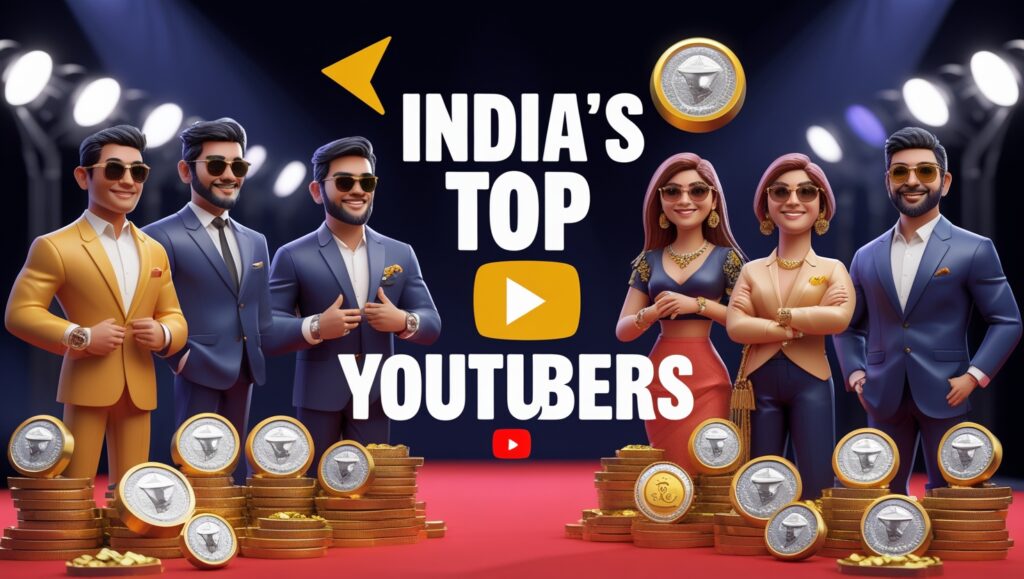 highest paid YouTubers in India
top YouTubers India 2025
India highest earning YouTubers
Indian YouTuber income
YouTuber earnings India
YouTube richest creators India
Top 10 YouTubers India