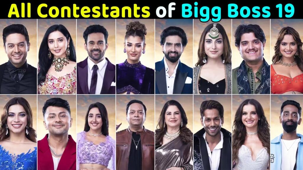Bigg Boss 19 contestants list