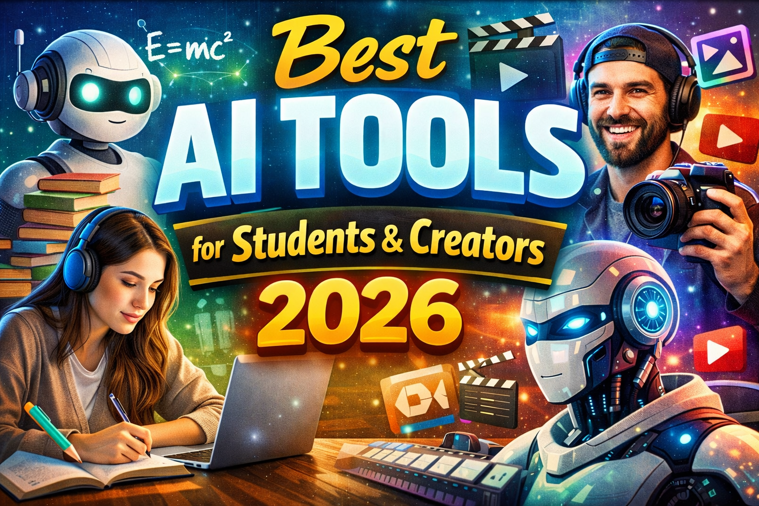 best AI tools for students and creators 2026